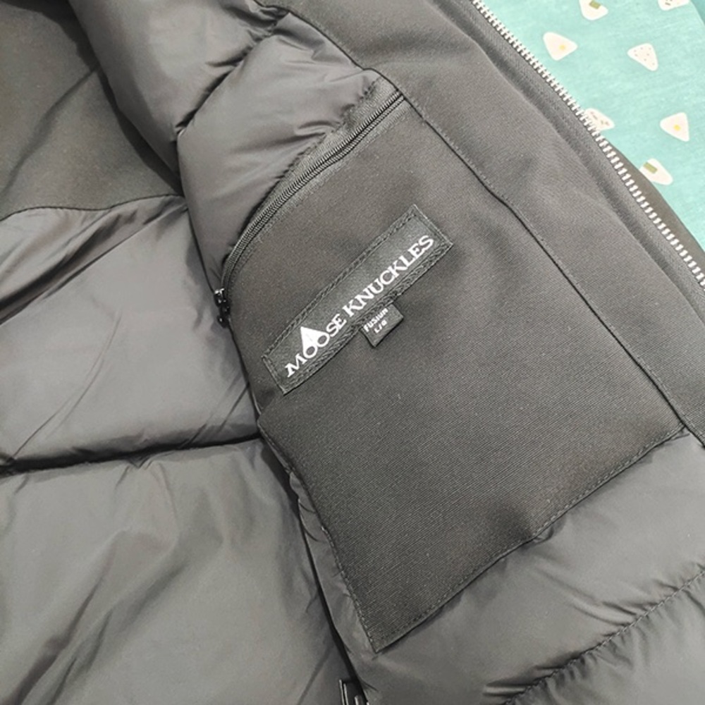 Moose Knuckles Black Down Jacket - Picture 9 of 11